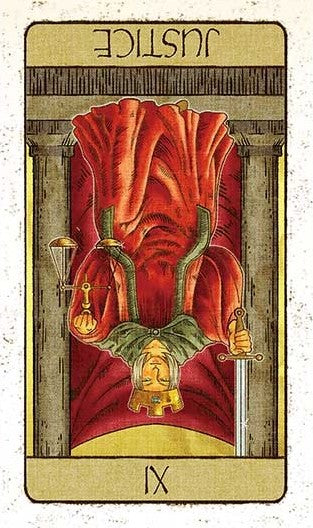 「正義」逆位置のイメージ