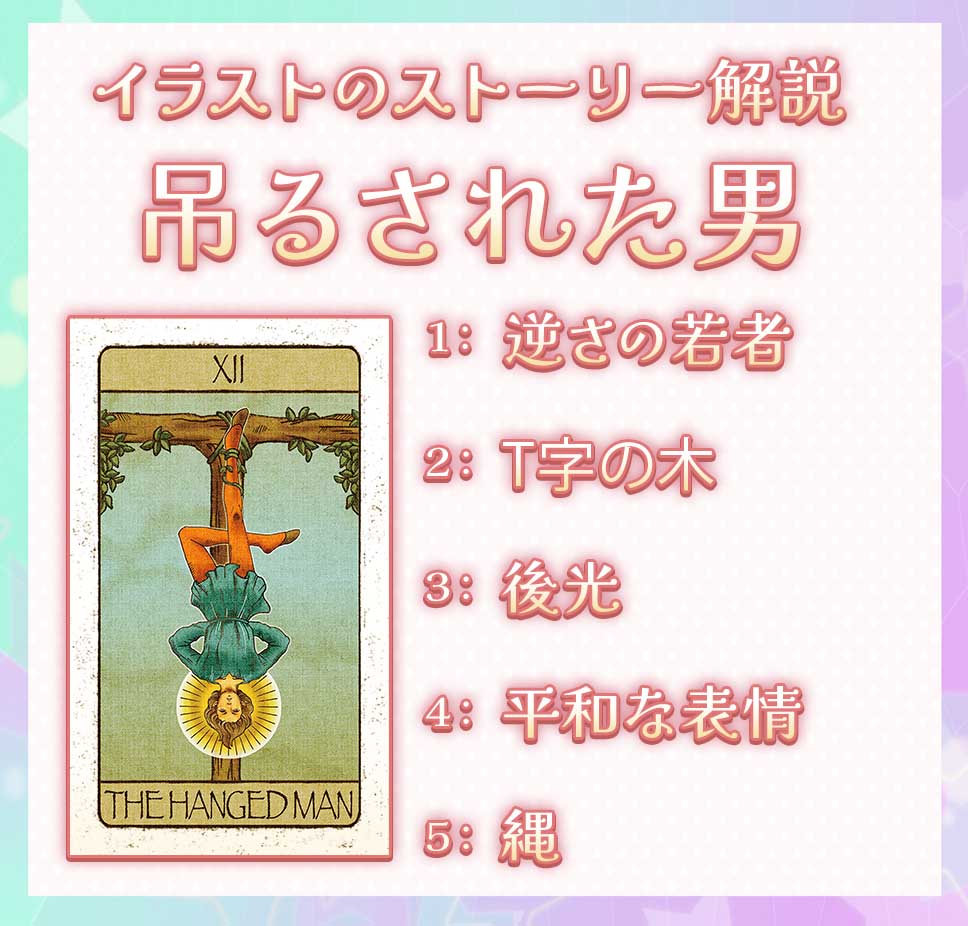 タロットカード「吊るされた男」