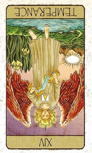 「節制」逆位置のイメージ