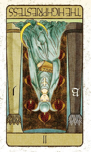 「女教皇」逆位置のイメージ