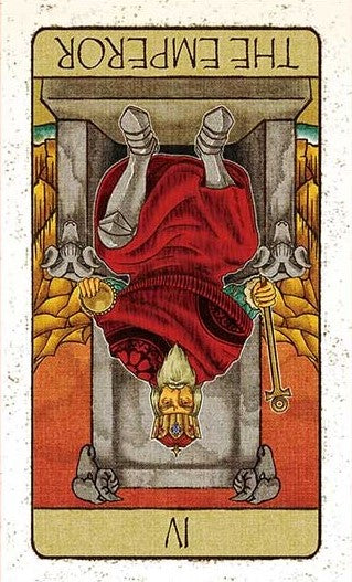 「皇帝」逆位置のイメージ