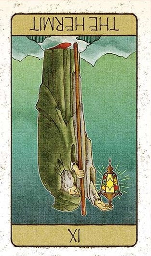 「隠者」逆位置のイメージ