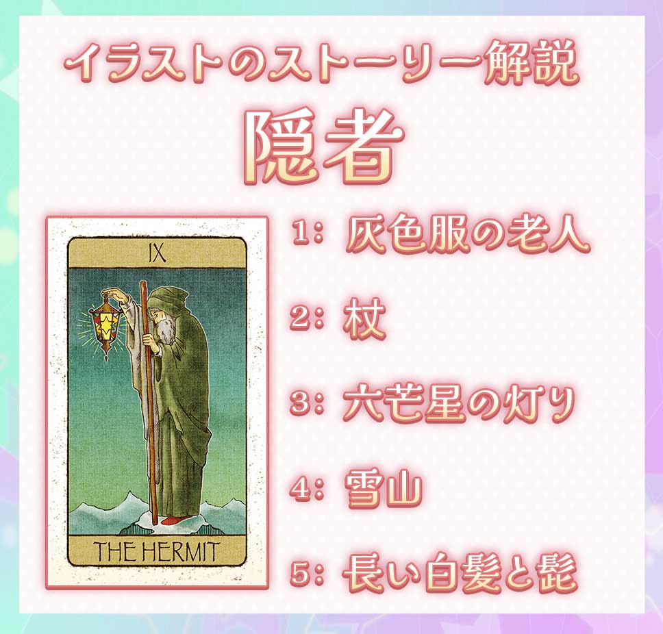 タロットカード「隠者」