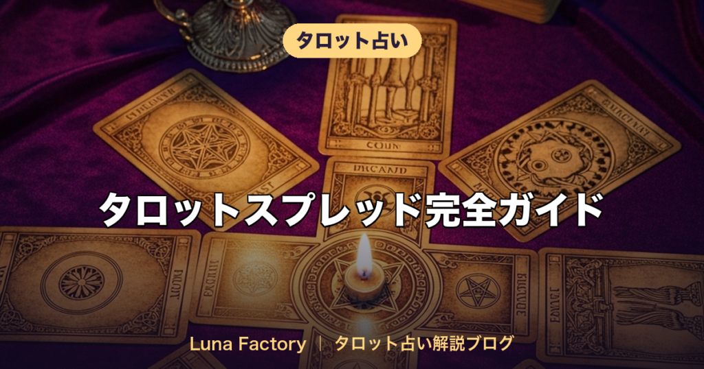 タロットスプレッド完全ガイド｜基本3種＋応用スプレッドの使い分け